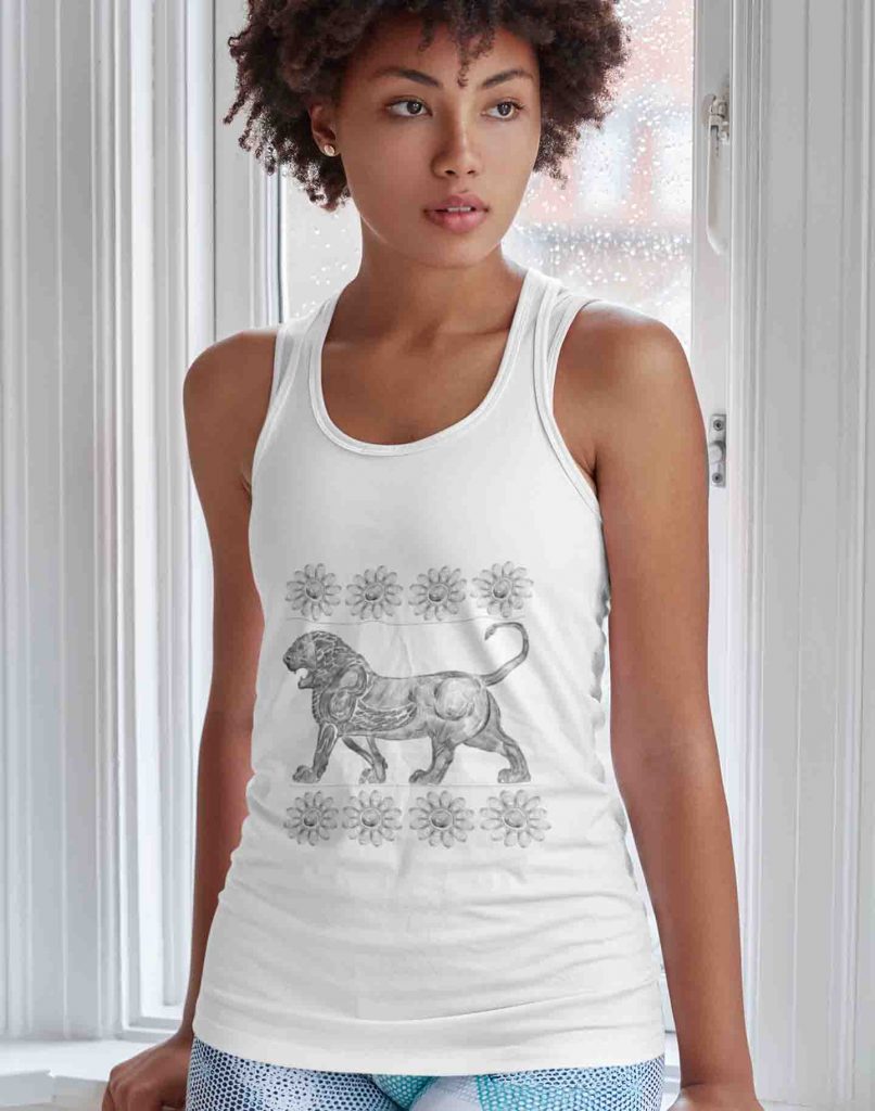 Lion and lotus flower Relief Achaemenid Empire Tank Top