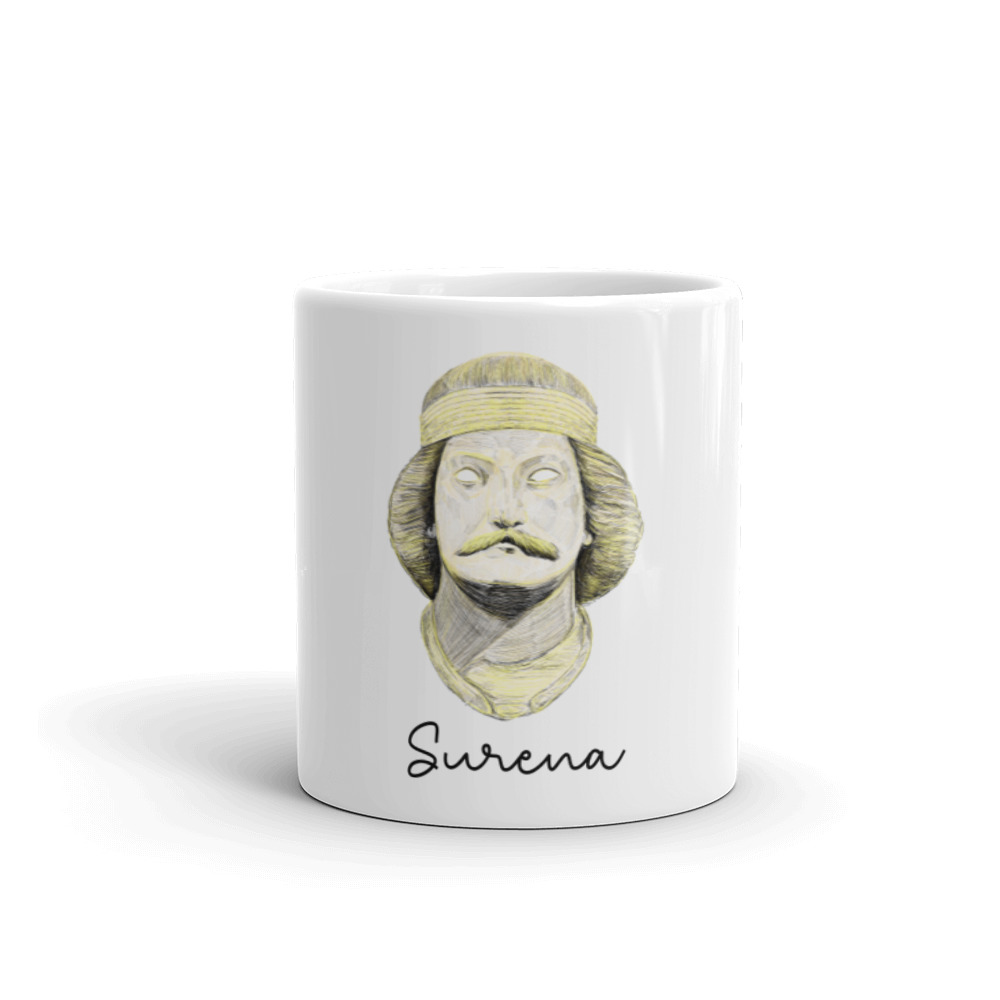 Parthian General Surena Golden glossy mug