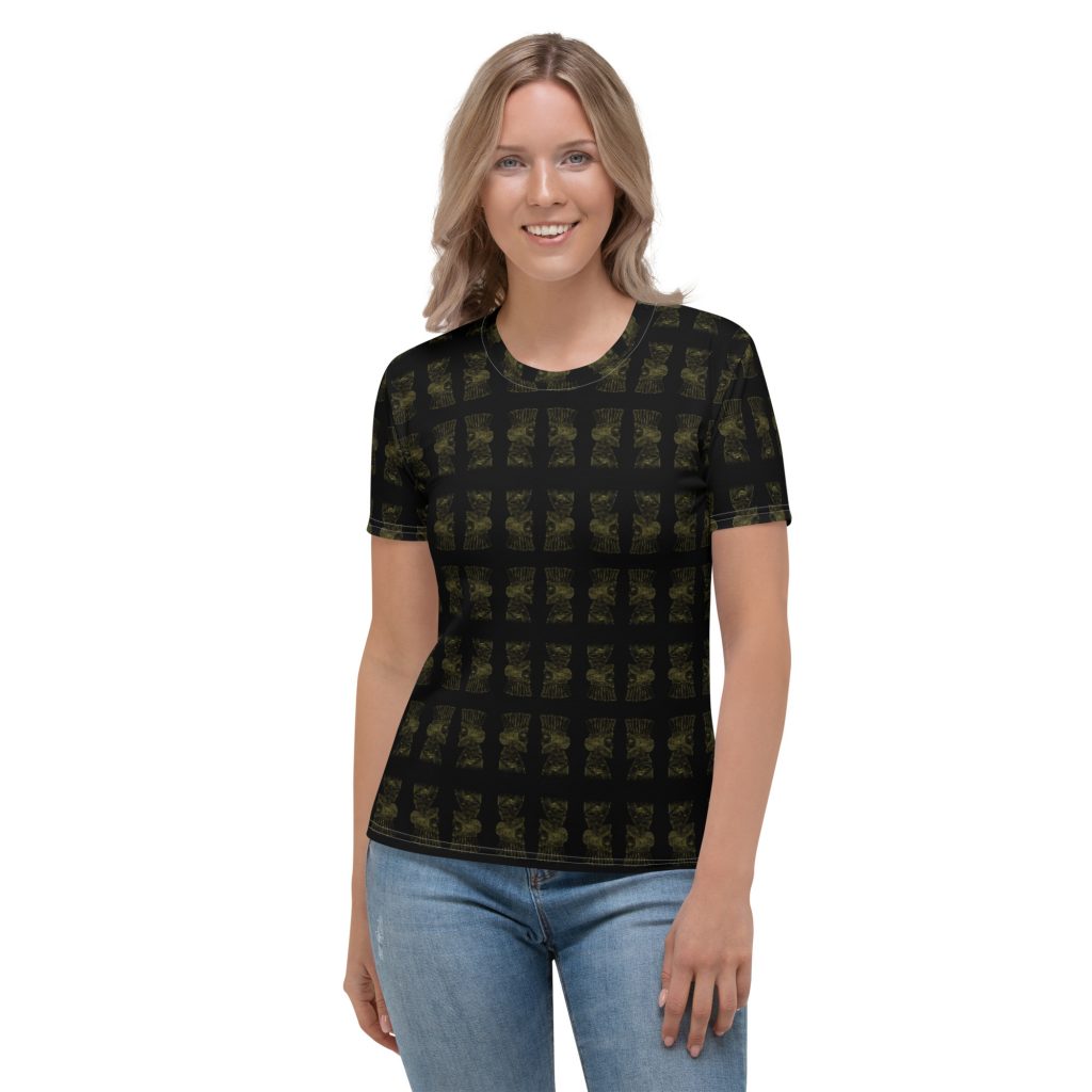 Achaemenid Soldier Golden Pattern Women's T-shirt