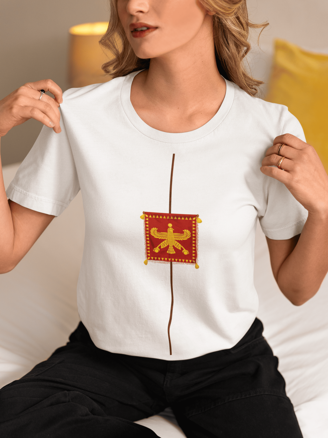 Achaemenid Empire Flag Unique T-shirt Design Women