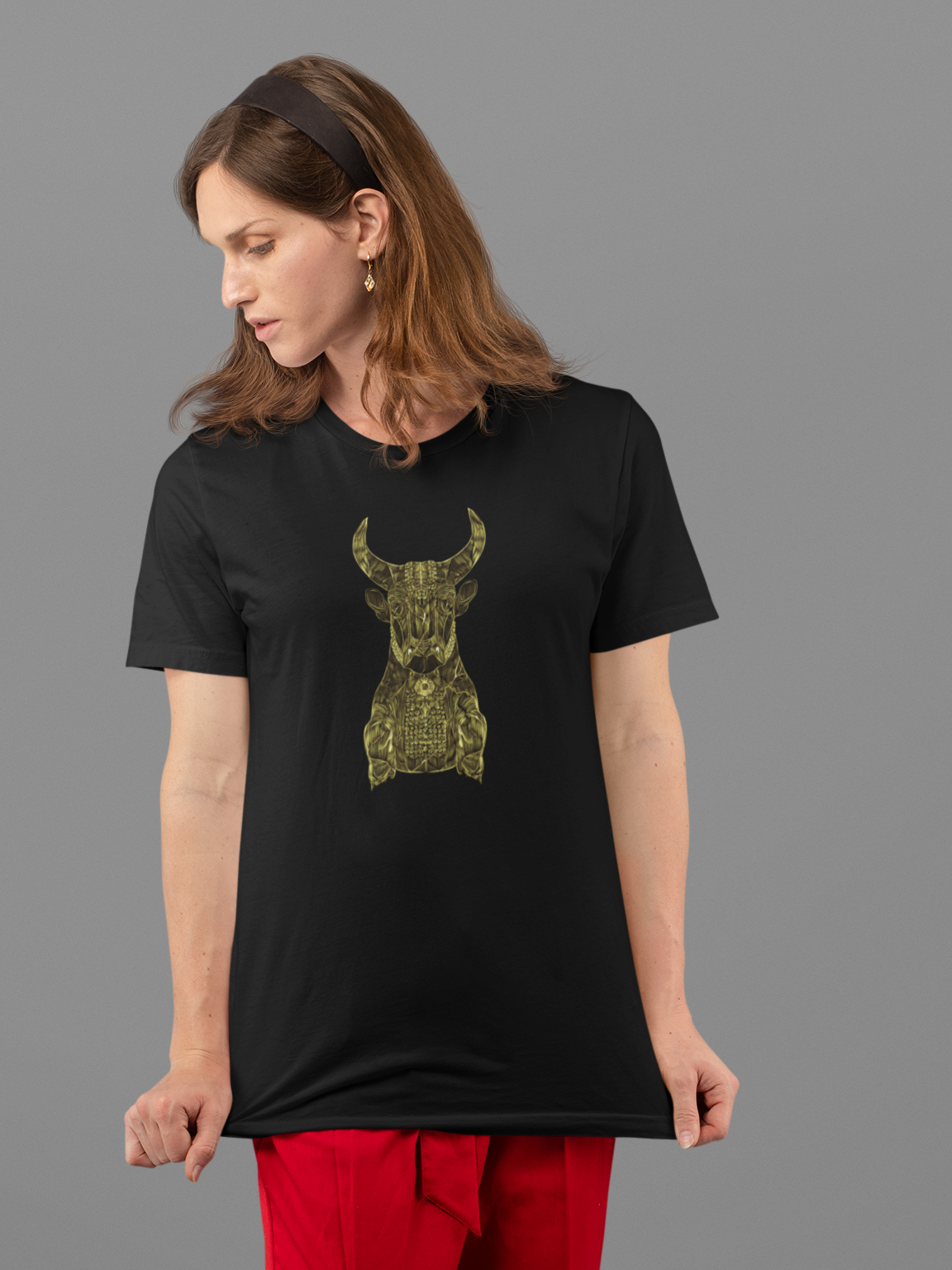 Achaemenid Bull Head Woman T-Shirt – Ancient Persian Symbolism