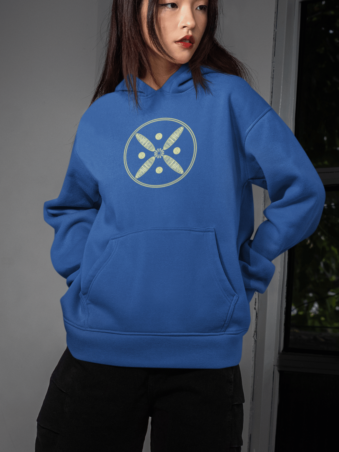 Derafsh Kaviani hoodie with legendary sasanian banner design