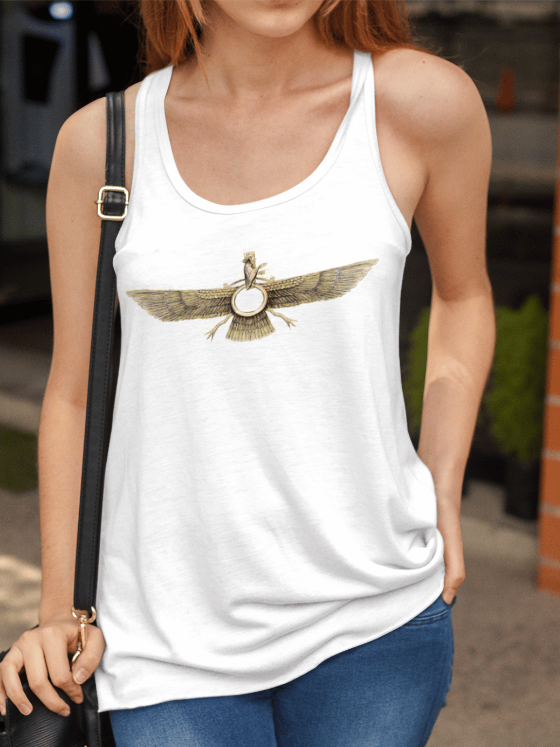 Faravahar Gold Edition Tank Top – Timeless Persian Symbol