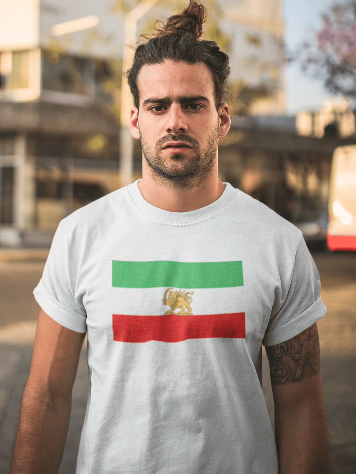 Shir o Khorshid T-Shirt – Lion and Sun Flag